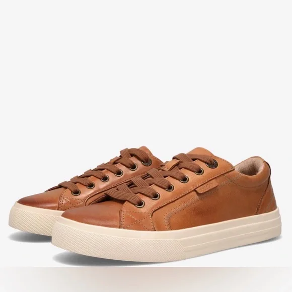 Taos Plim Soul Lux Leather Sneakers - Caramel - Size 9.5 - Very Good Condition! - Picture 12 of 14